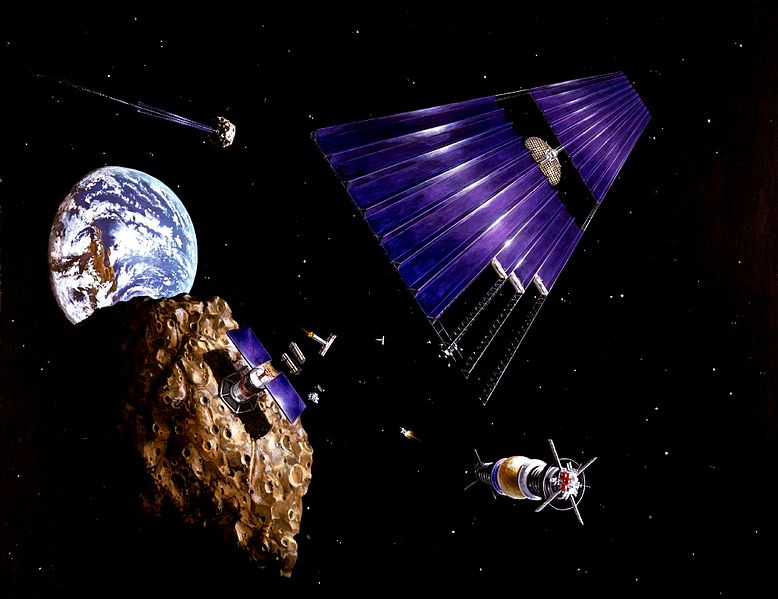 Manufacturing a solar power array from asteroid materials